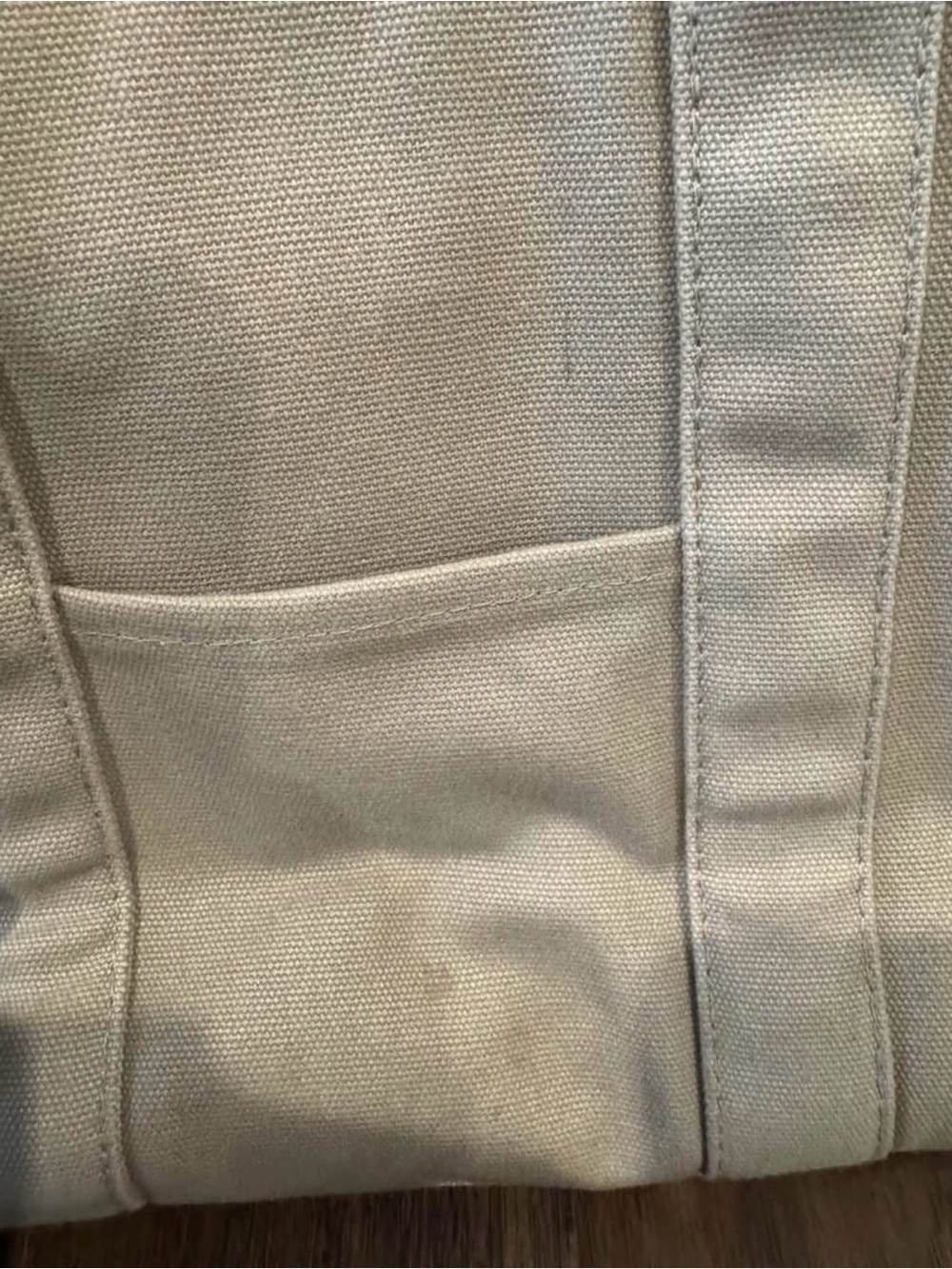 POPFLEX Beige Canvas Shoulder Tote - Picture 3 of 6